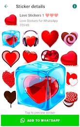 Romantic Stickers for WhatsApp Captura de pantalla 2