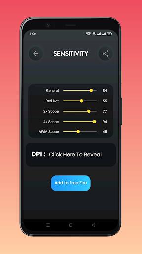 Fire Sensitivity GFX Tool スクリーンショット 2