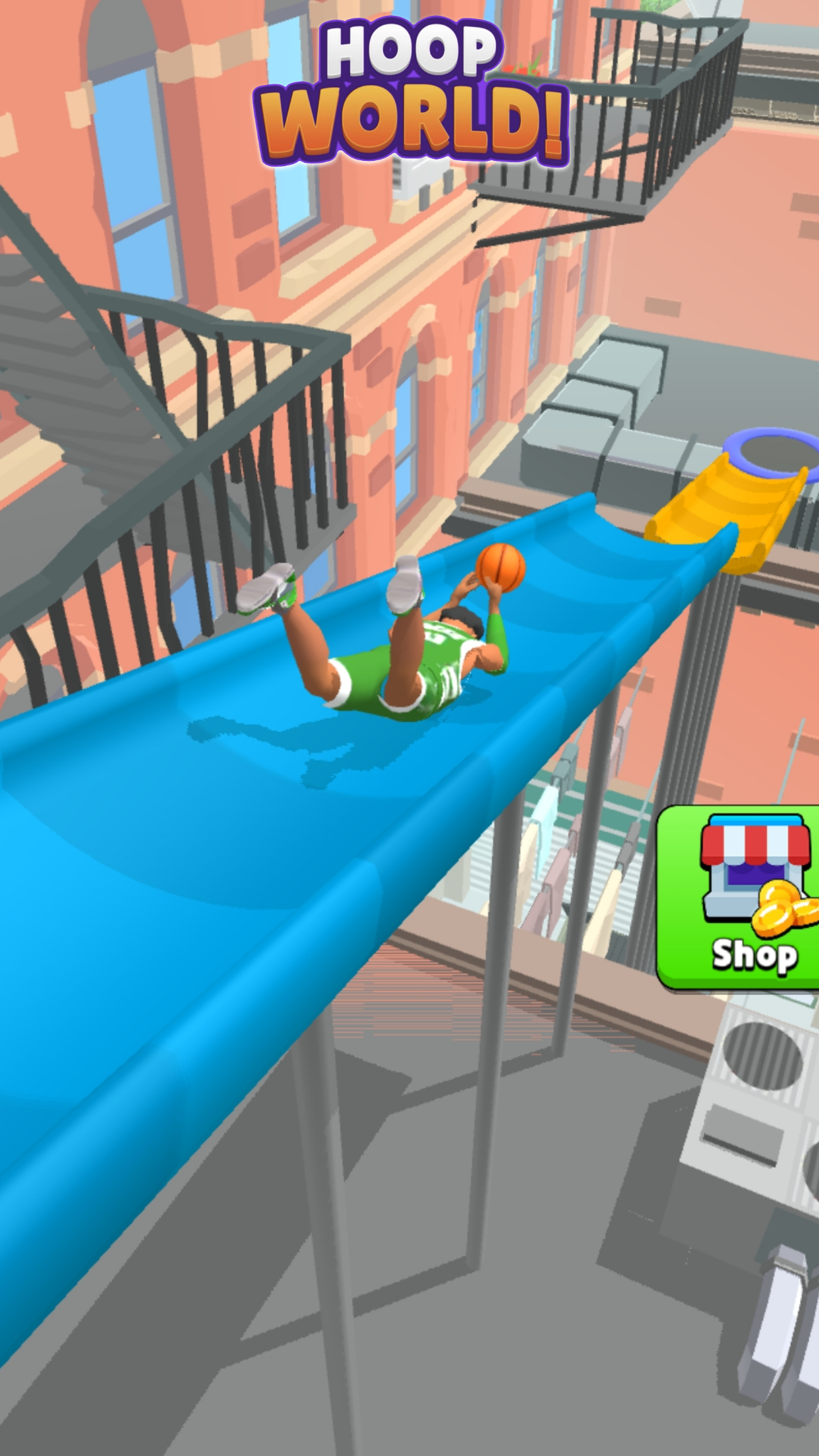 Schermata Hoop World: Flip Dunk Game 3D 1