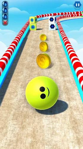 3D Sky Rolling Going Ball Game Screenshot 1