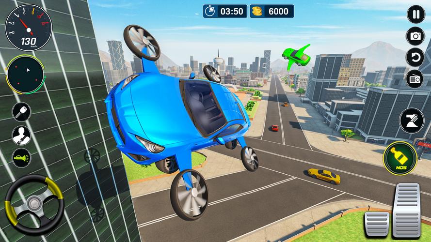 Flying Car Simulator: Car Game Schermafbeelding 1