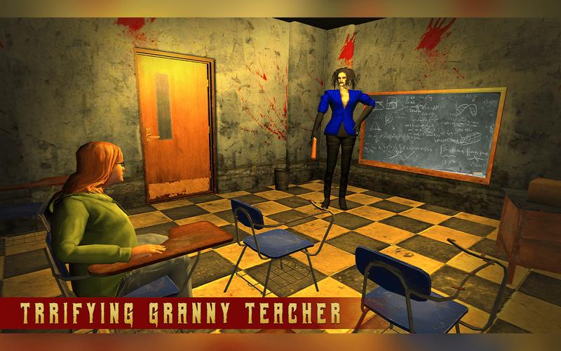 Terrifying Teacher Granny Game Tangkapan skrin 1