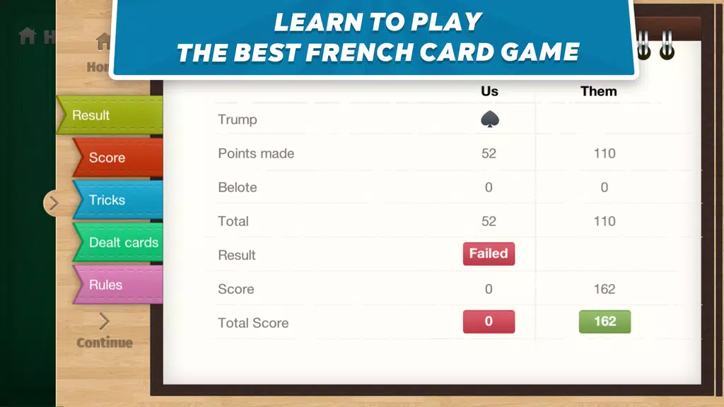 Belote Coinche - card game Schermafbeelding 3