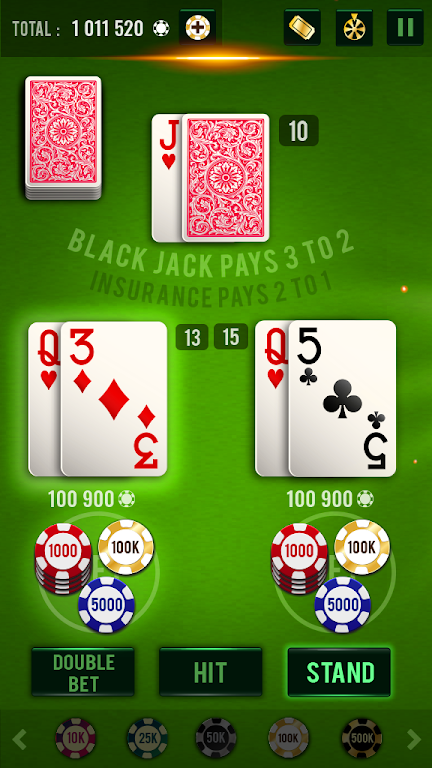 Blackjack 21 - Vegas Casino Schermafbeelding 2