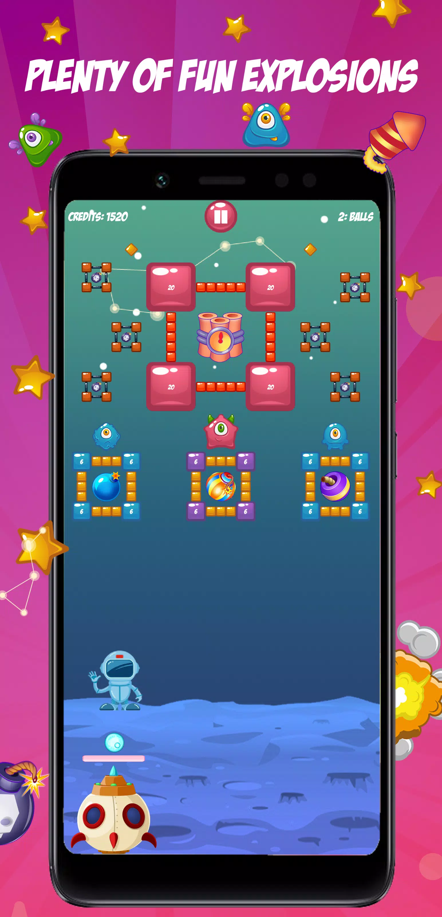 Cosmo Paddle Ball Game Screenshot 3