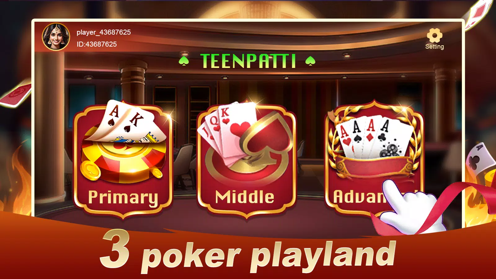 3 Poker Playland スクリーンショット 1