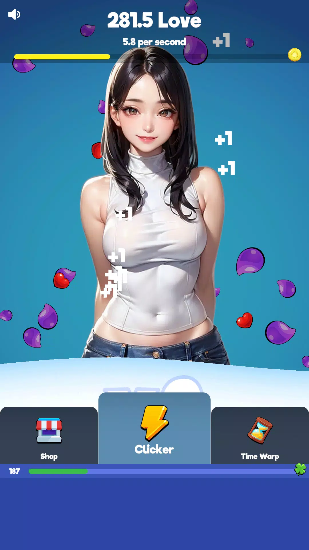 Schermata Sexy touch girls: idle clicker 1