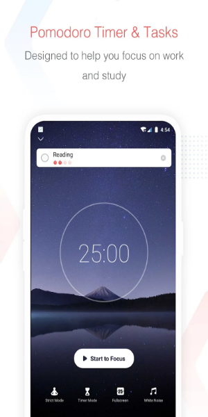 Focus To-Do: Pomodoro & Tasks ภาพหน้าจอ 1