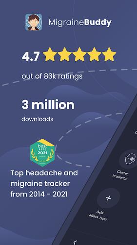 Migraine Buddy: Track Headache ภาพหน้าจอ 1