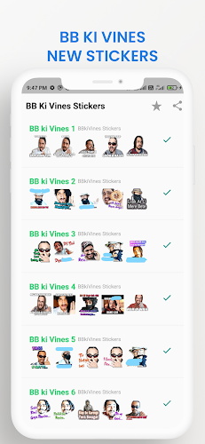 Schermata BB Ki Vines Stickers 1