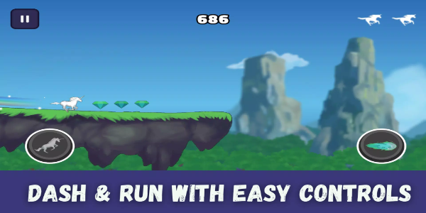 Unicorn Dash : Horse Attack Captura de pantalla 2