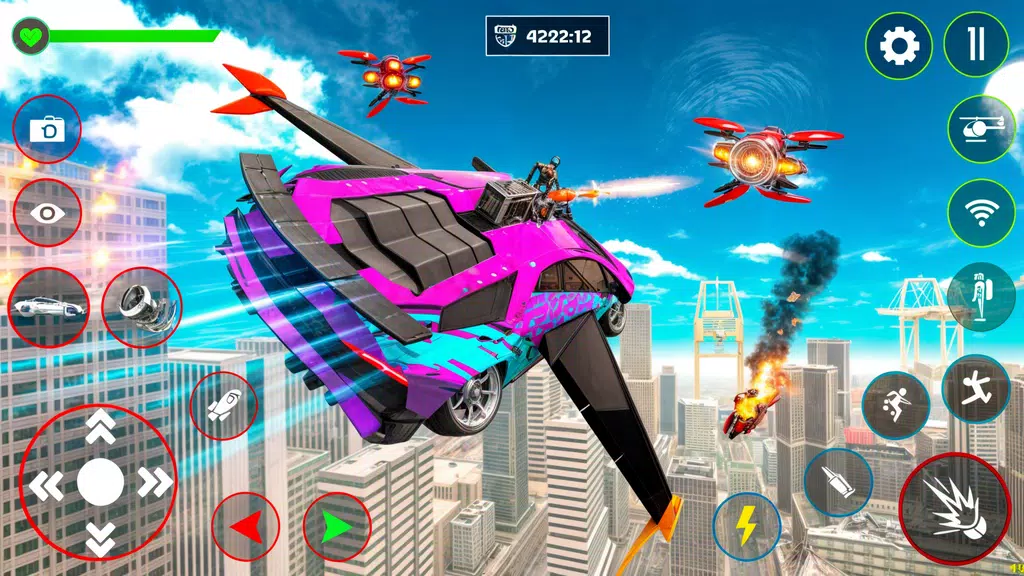 Red Ball Robot Car: Robot Game স্ক্রিনশট 3