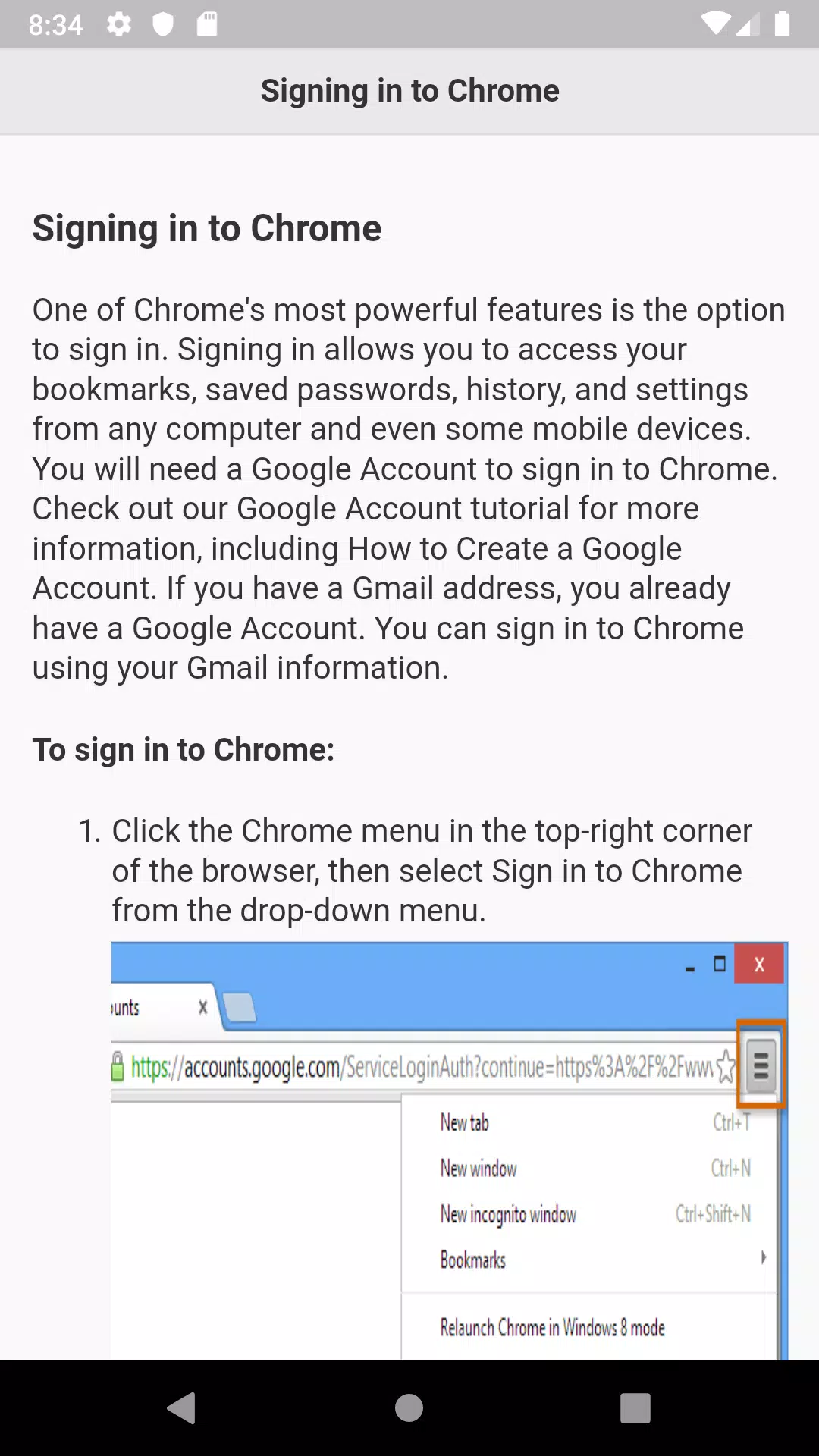 Tutorials for Web Browser Скриншот 3