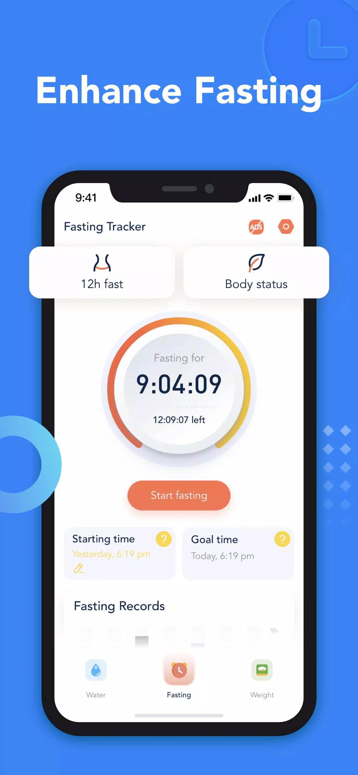 Drink Water & Fasting Tracker Capture d'écran 2