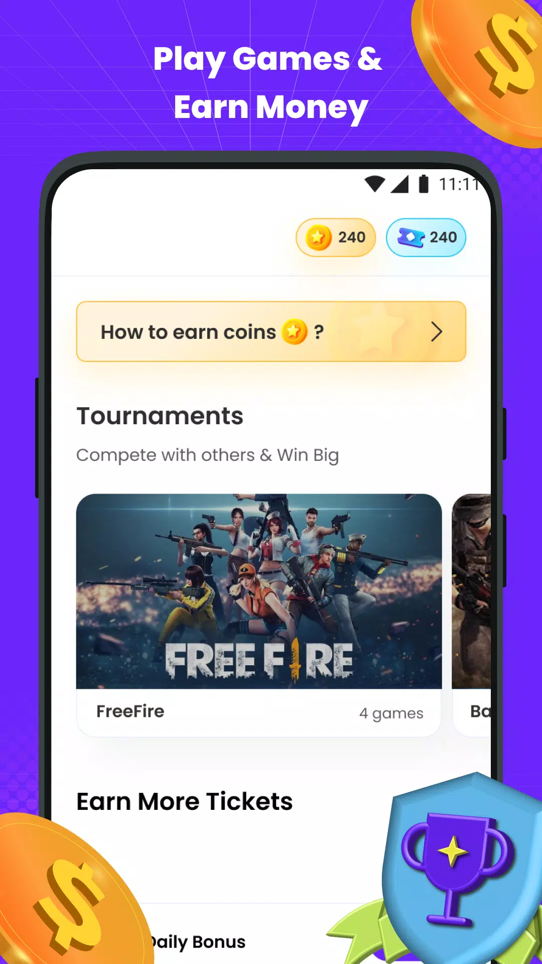 mGamer – Earn Money, Gift Card Screenshot 3