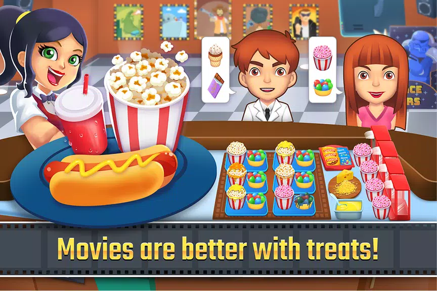 My Cine Treats Shop: Food Game Zrzut ekranu 1