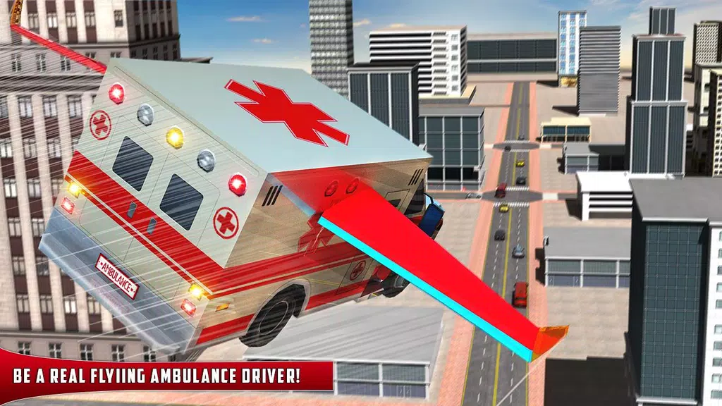 Flying Ambulance Rescue Drive Captura de pantalla 1