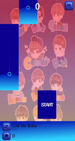 EXO Chibi Piano Tiles Captura de pantalla 4