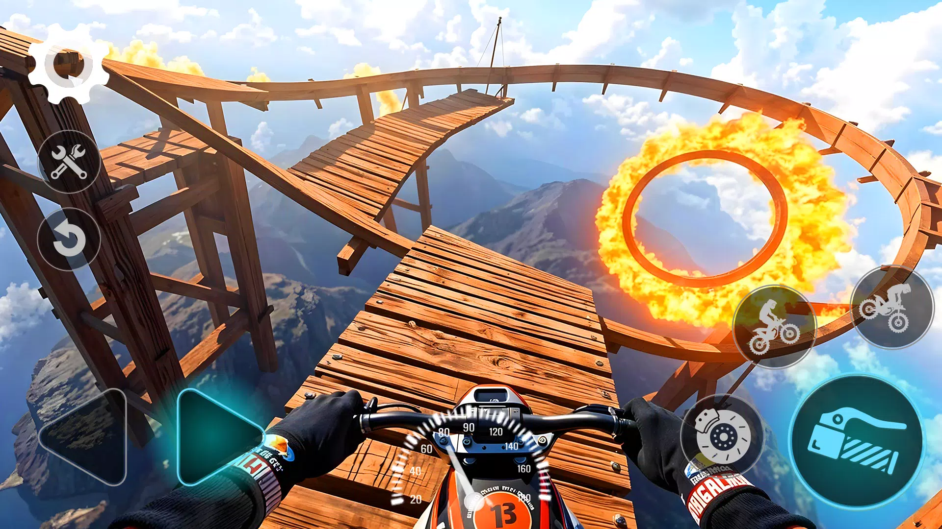 Stunt Bike Racing Challenge 3D Ảnh chụp màn hình 1