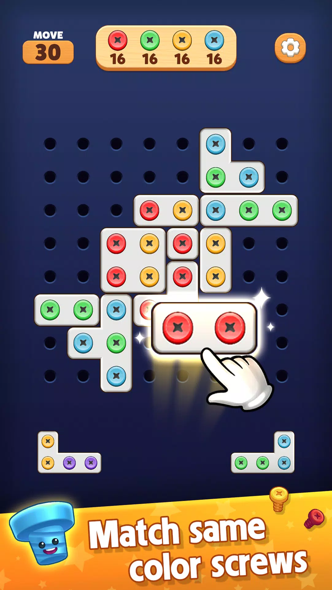 Screw Blast: Match The Bolts Zrzut ekranu 1