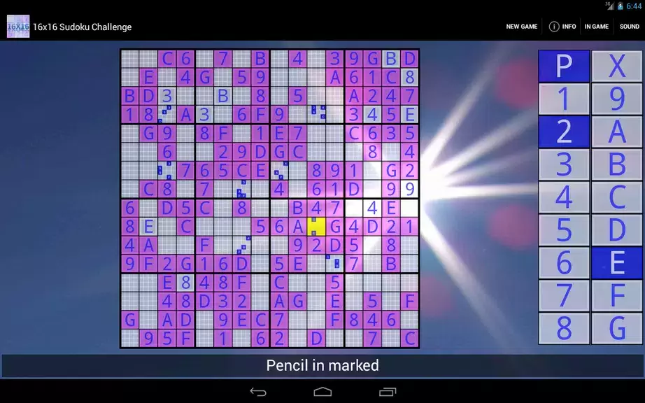 16x16 Sudoku Challenge HD ภาพหน้าจอ 3