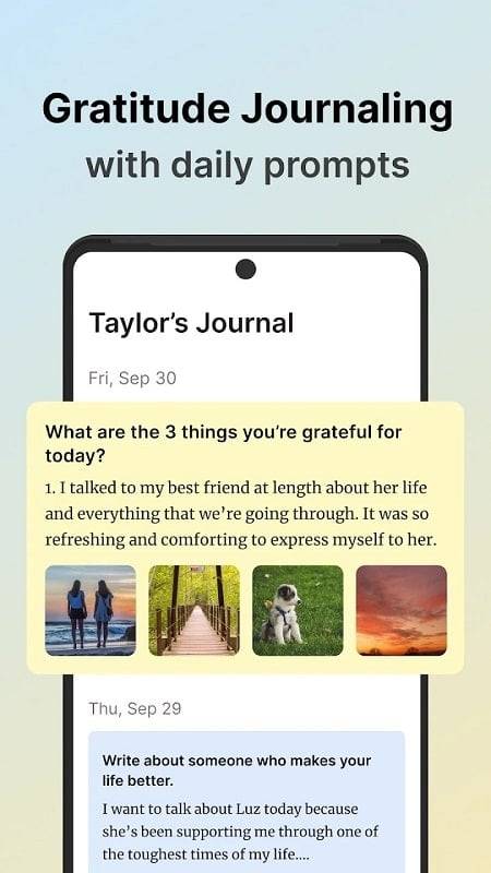 Gratitude: Self-Care Journal Captura de pantalla 2