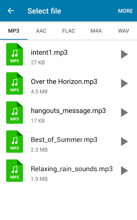 MP3 Converter Edit Music files ဖန်သားပြင်ဓာတ်ပုံ 1