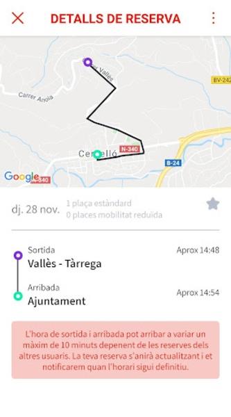 Cervelló Bus a demanda Captura de tela 2