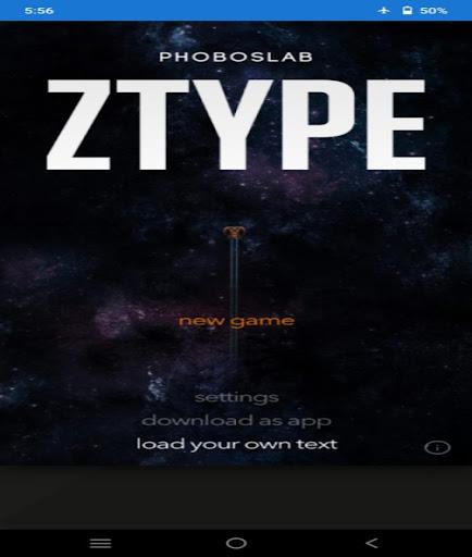 ZTypeTypingGame Captura de pantalla 1