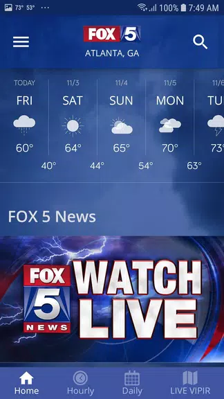 FOX 5 Atlanta: Storm Team Weat Captura de pantalla 2