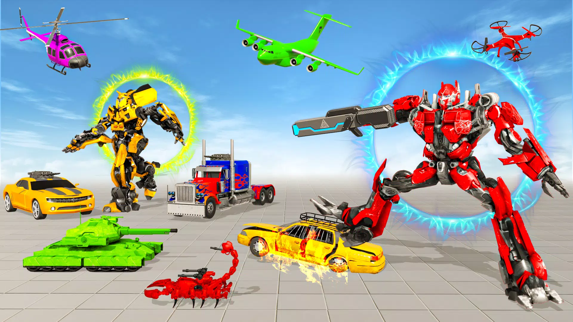 Jet Robot Car Transform 3D ဖန်သားပြင်ဓာတ်ပုံ 1