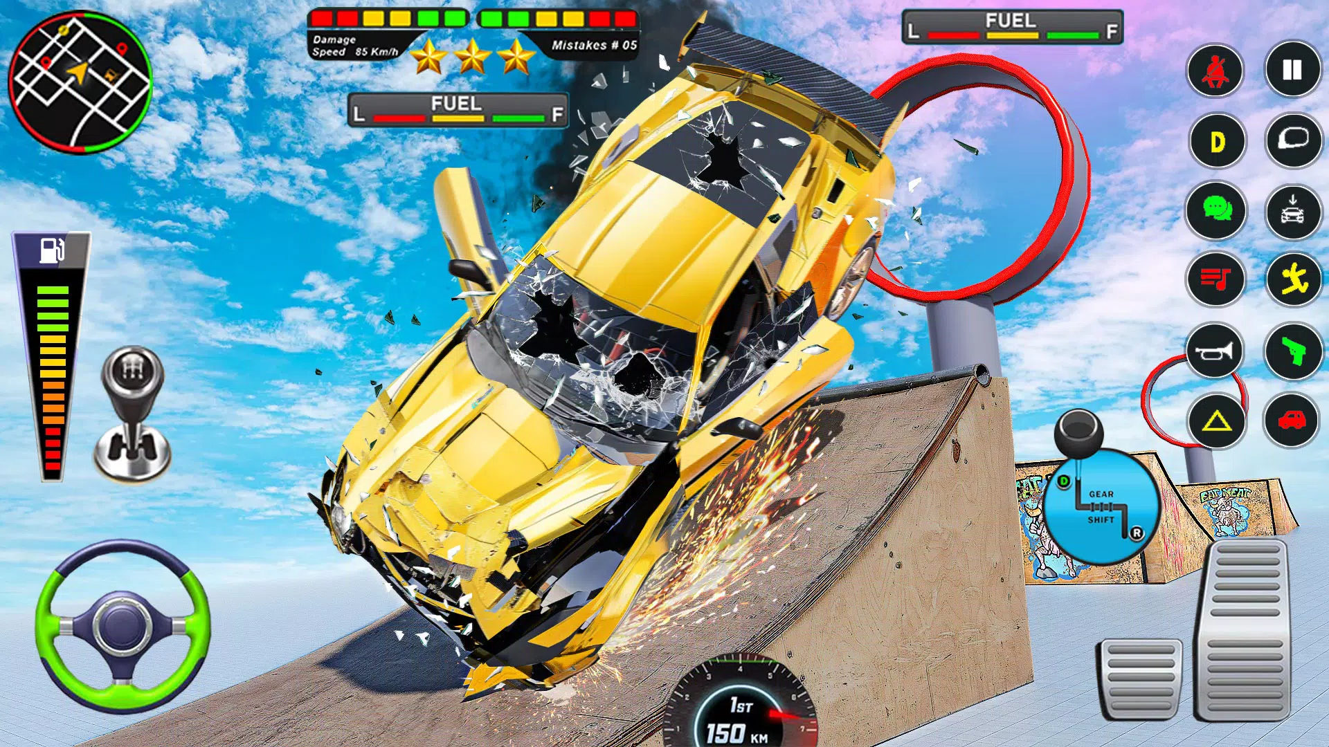 Mega Ramp Car Crash Simulator应用截图第4张