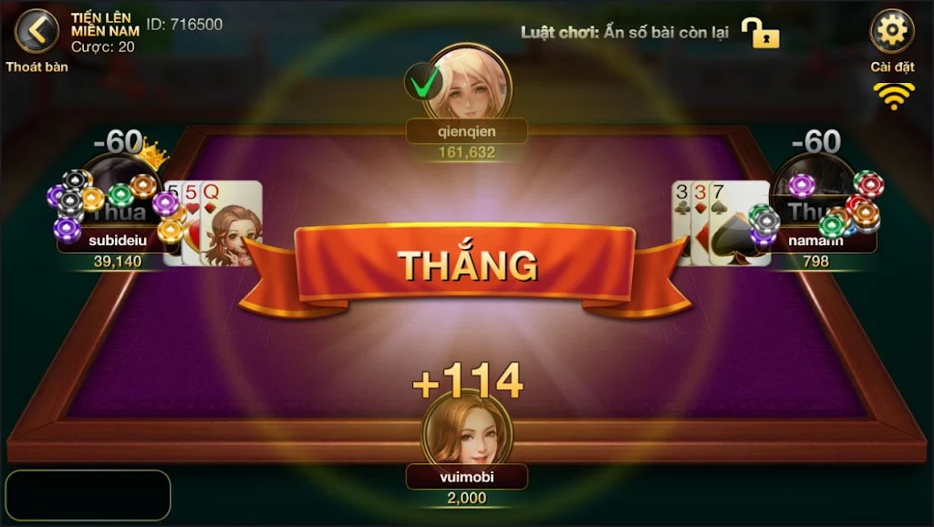 VUI MOBI - Cổng game bài online スクリーンショット 2