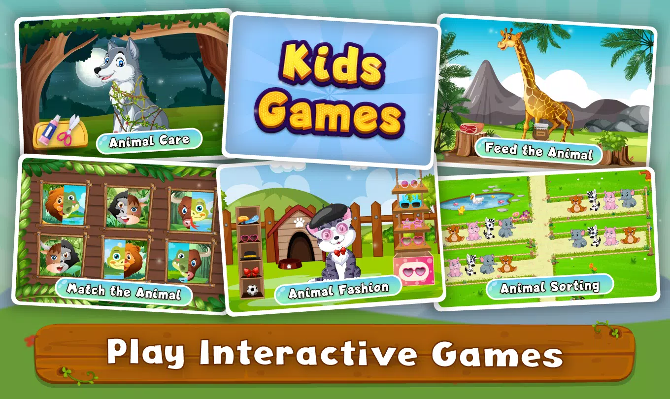 Kids Animal Sounds & Games Ảnh chụp màn hình 2