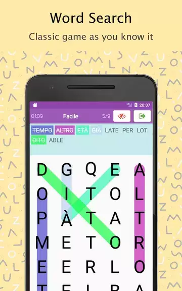 Word Search Italian dictionary 스크린샷 1