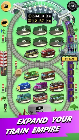 Schermata Train Merger Idle Train Tycoon 3