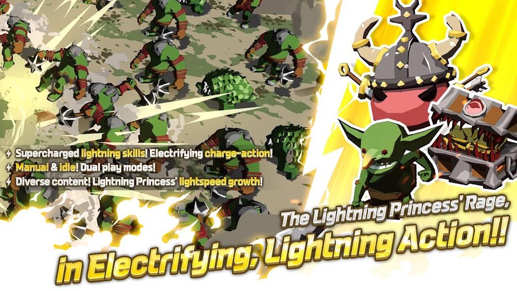 Lightning Princess: Idle RPG Mod Capture d'écran 2