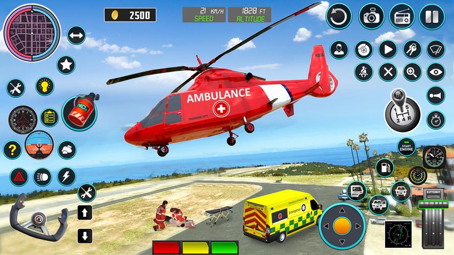 Heli Ambulance Simulator Game應用截圖第2張