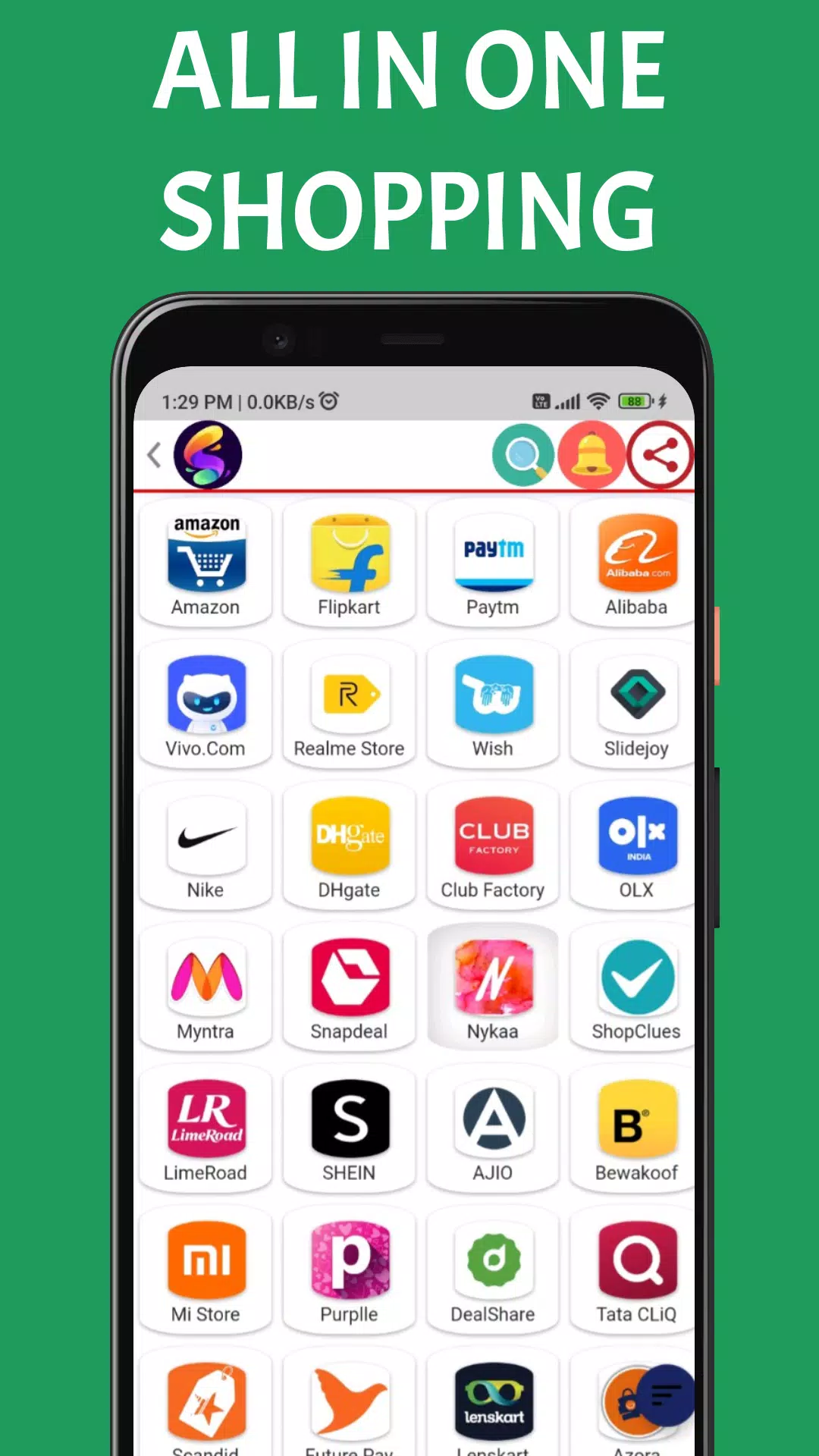 Schermata Snowzo : All Social Media Apps 3