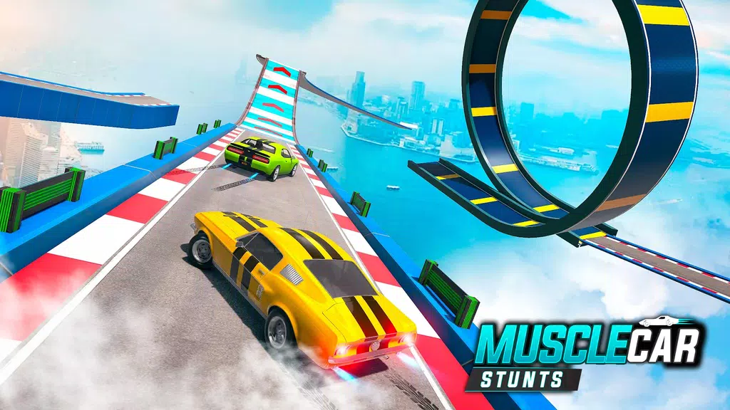 Muscle Car Stunts - Ramp Car Captura de tela 3