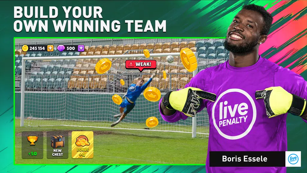 Soccer Penalty: Live Goalie Tangkapan skrin 4