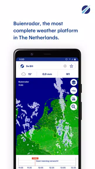 Buienradar - weer Captura de pantalla 1