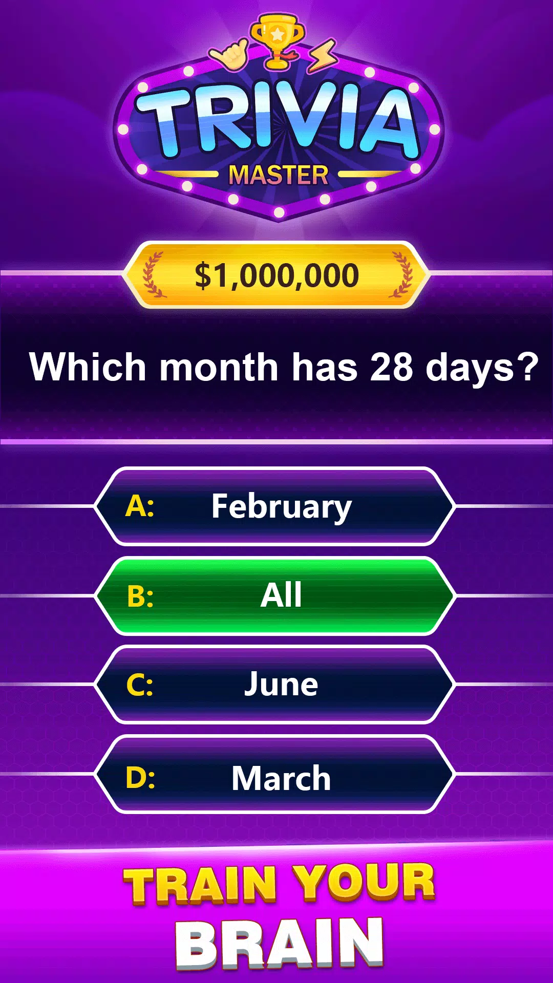 Trivia Master 스크린샷 1