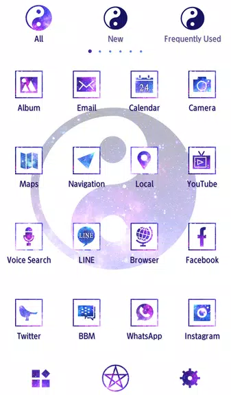 Galaxy Yin-yang Theme 스크린샷 3