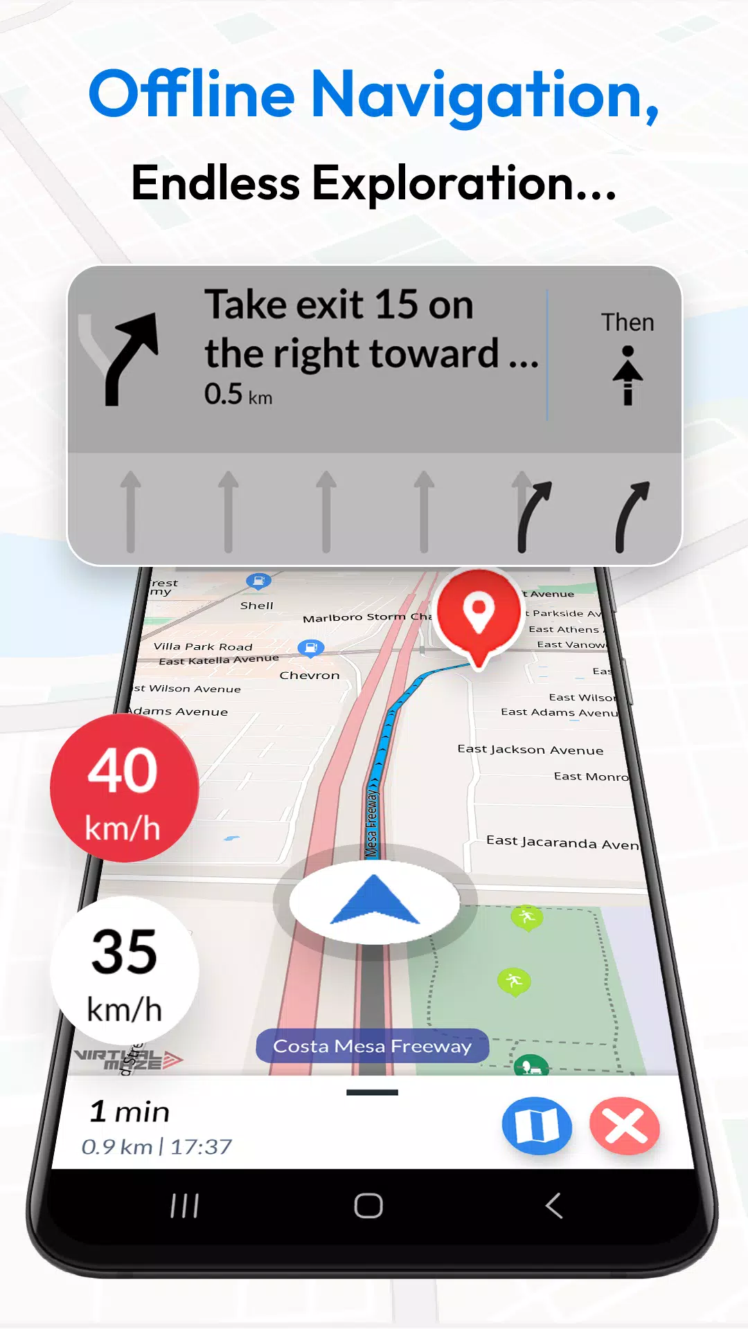 Offline Map Navigation Capture d'écran 1