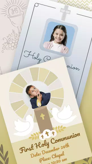 First Communion Invitations Captura de tela 3