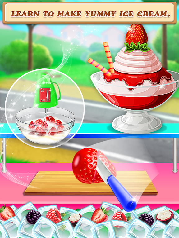 Street Ice Cream Shop Game Ảnh chụp màn hình 1