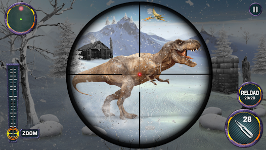 Dino Hunter Sniper 3d: Dinosaur Free FPS Shooting Ảnh chụp màn hình 1