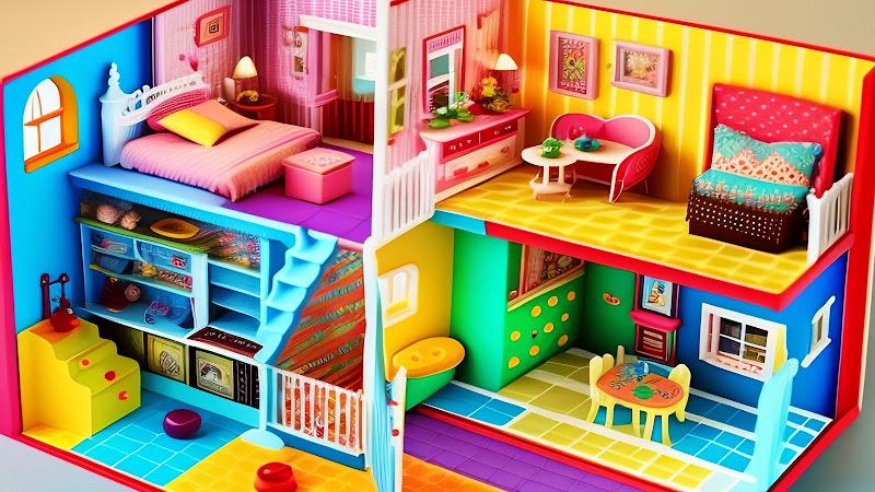 Doll House Design Doll Games Zrzut ekranu 1