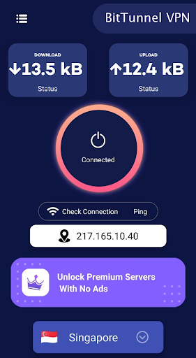 Schermata BitTunnel VPN –Secure Internet 3